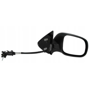 LUSTERKO SKODA OCTAVIA 97-09 PRAWE MAŁE CZARNE/DO MALOWANIA MECHANICZNE