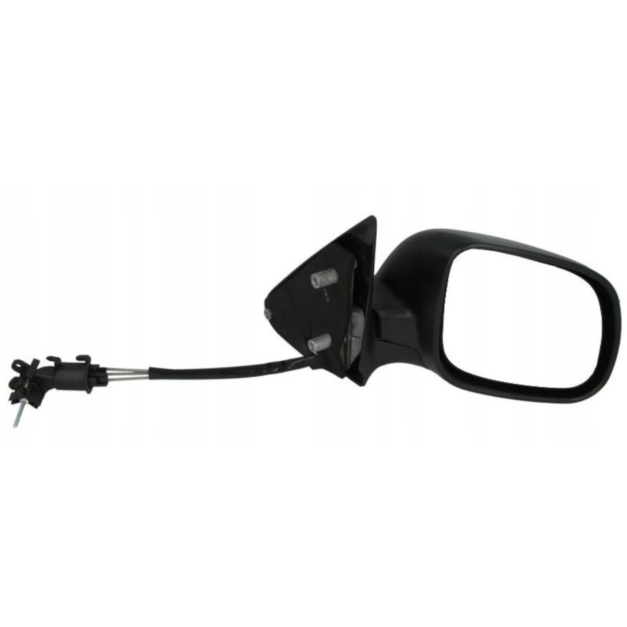 LUSTERKO SKODA OCTAVIA 97-09 PRAWE MAŁE CZARNE/DO MALOWANIA MECHANICZNE