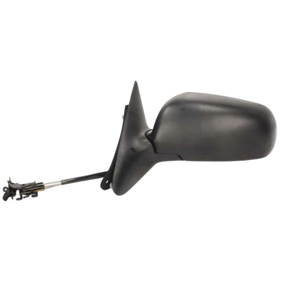 LUSTERKO SKODA OCTAVIA 97-09 LEWE DUŻE CZARNE/DO MALOWANIA MECHANICZNE