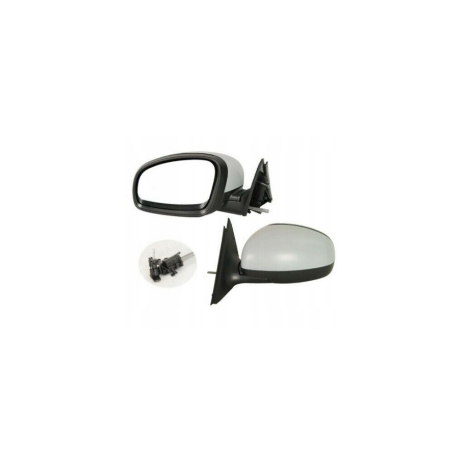 LUSTERKO SKODA FABIA 07-14 LEWE DO MALOWANIA MECHANICZNE