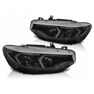 LAMPY REFLEKTORY BMW 4 F32 / F33 13-17 LED DRL BLACK