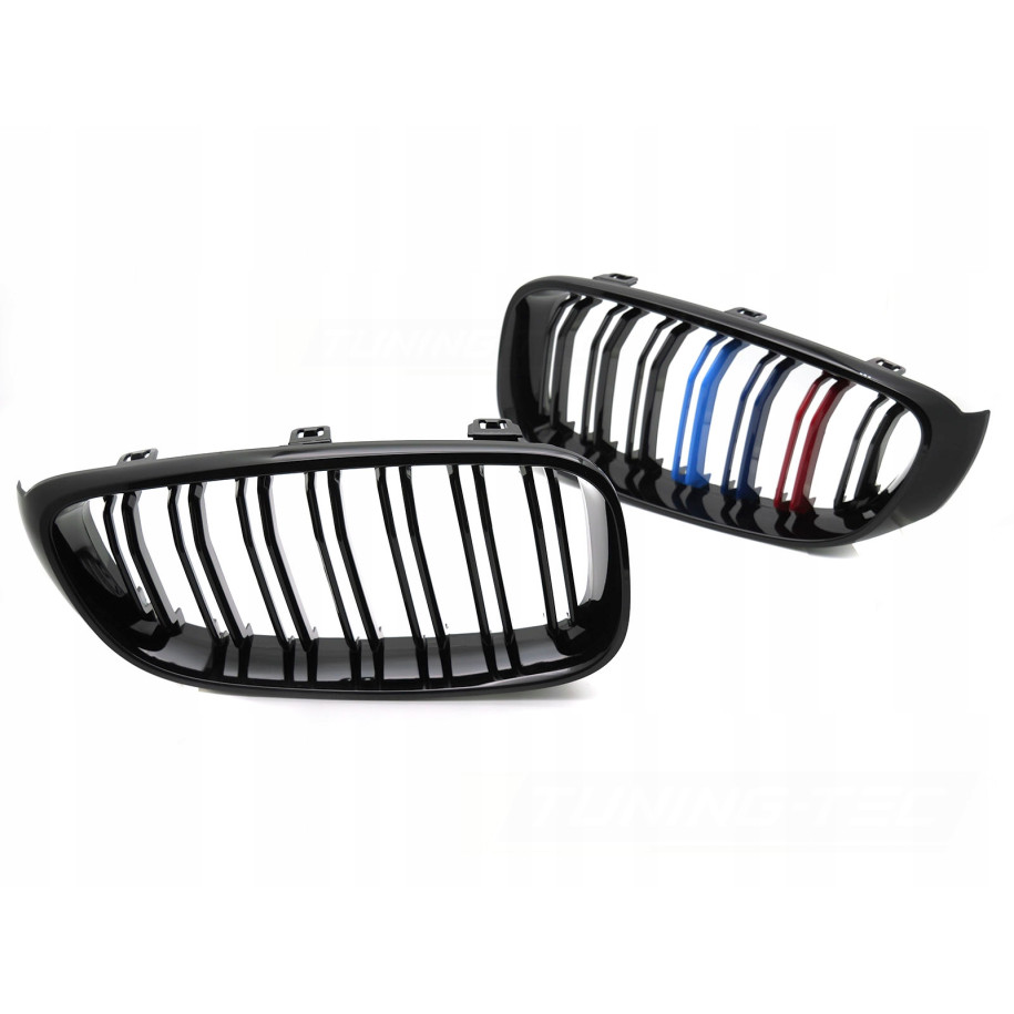 ATRAPA GRILL PRZEDNI NERKI BMW 3 F34 GT 13-17 BLACK TRI-COLOUR DOUBLE BAR