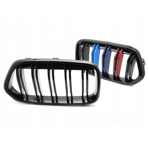 ATRAPA GRILL PRZEDNI NERKI BMW X2 F39 18-23 GLOSSY BLACK TRI-COLOUR