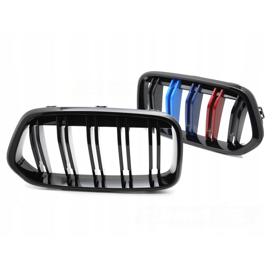 ATRAPA GRILL PRZEDNI NERKI BMW X2 F39 18-23 GLOSSY BLACK TRI-COLOUR