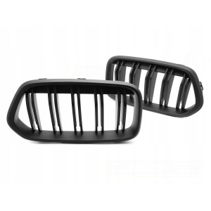 ATRAPA GRILL PRZEDNI NERKI BMW X2 F39 18-23 MATT BLACK DOUBLE BAR