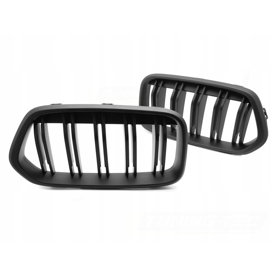 ATRAPA GRILL PRZEDNI NERKI BMW X2 F39 18-23 MATT BLACK DOUBLE BAR