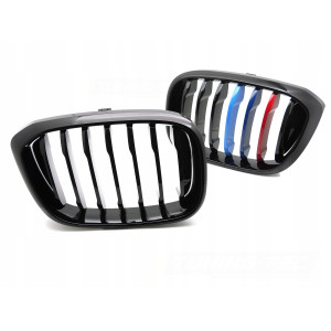 ATRAPA GRILL NERKI BMW X3 G01 17-21 / X4 G02 18-21 GLOSSY BLACK TRI-COLOUR