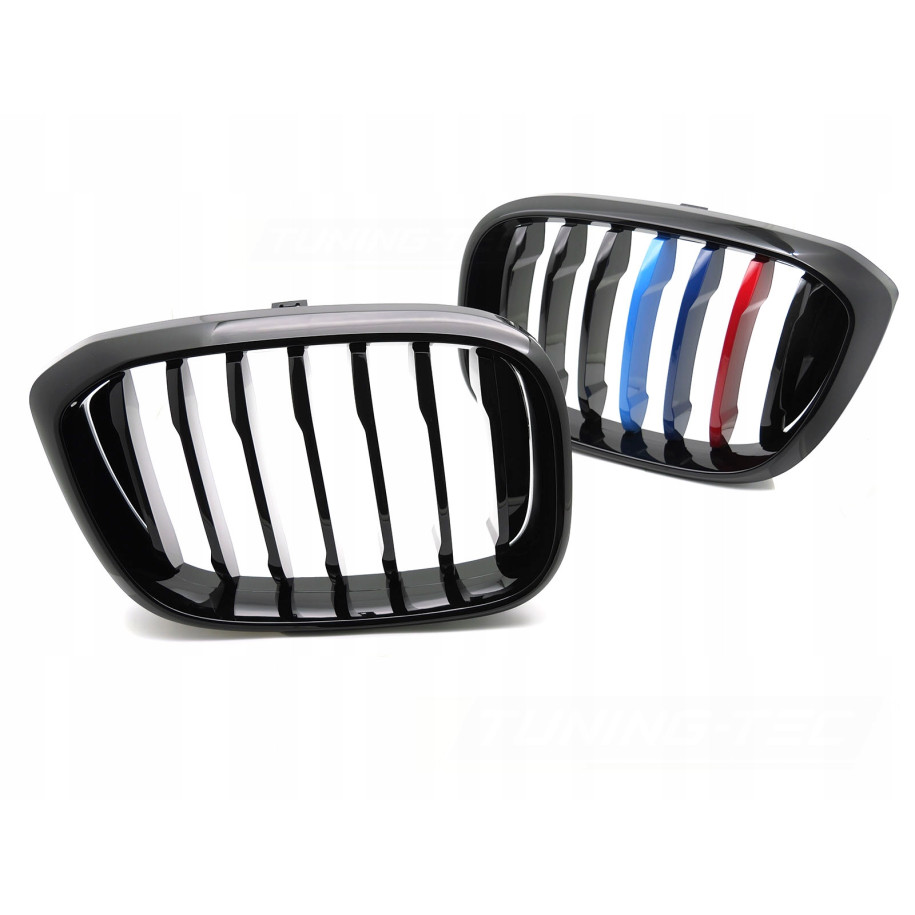 ATRAPA GRILL NERKI BMW X3 G01 17-21 / X4 G02 18-21 GLOSSY BLACK TRI-COLOUR