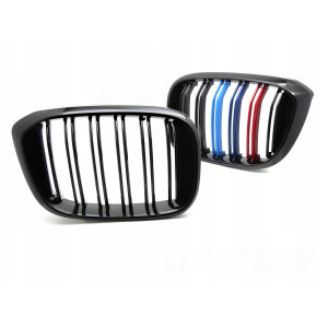 ATRAPA GRILL NERKI BMW X3 G01 17-21 X4 G02 18-21 BLACK TRICOLOUR DOUBLE BAR