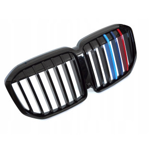 ATRAPA GRILL PRZEDNI NERKI BMW X7 G07 LCI 22- GLOSSY BLACK TRI-COLOUR