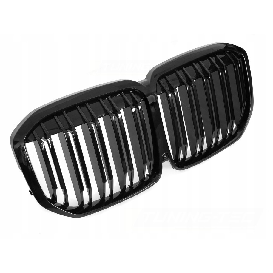 ATRAPA GRILL PRZEDNI NERKI BMW X7 G07 18-22 GLOSSY BLACK DOUBLE BAR