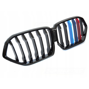 ATRAPA GRILL PRZEDNI NERKI BMW X6 G06 19-23 GLOSSY BLACK TRI-COLOUR
