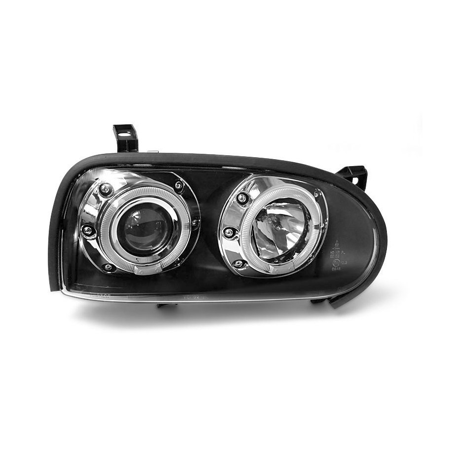 LAMPY REFLEKTORY VW GOLF III 3 1991-97 RINGI BLACK