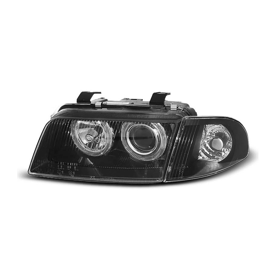 LAMPY REFLEKTORY AUDI A4 94-98 ANGEL EYES BLACK