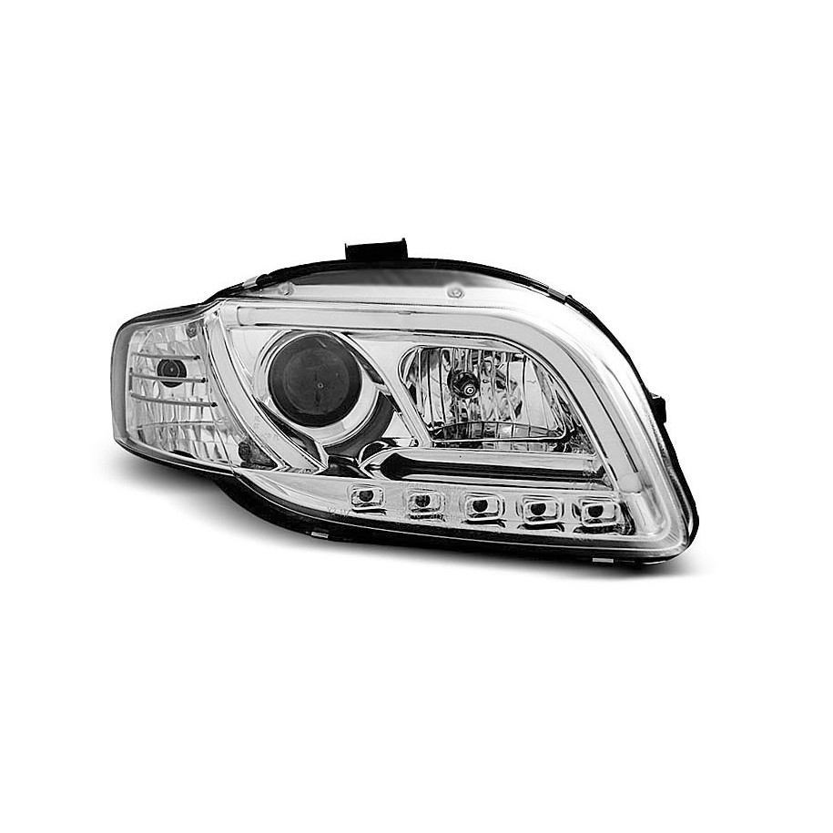 LAMPY REFLEKTORY AUDI A4 B7 05-07 LED TUBE CHROME
