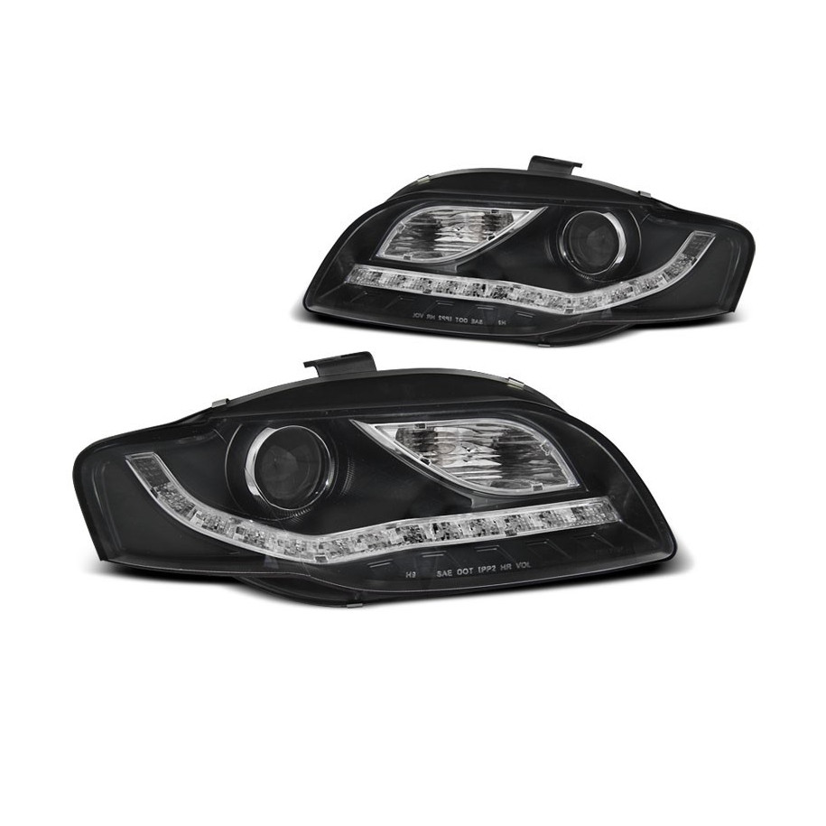 LAMPY REFLEKTORY AUDI A4 B7 04-08 BLACK LED
