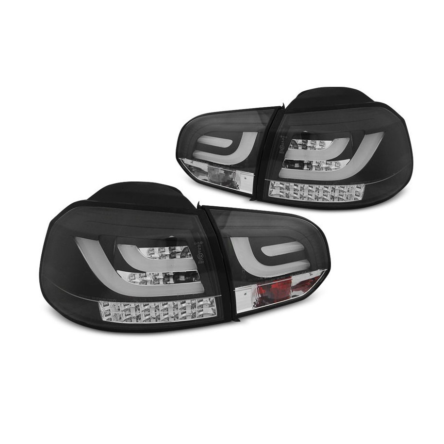 LAMPY TYLNE DIODOWE VW GOLF VI 6 2008-12 BLACK LED BAR