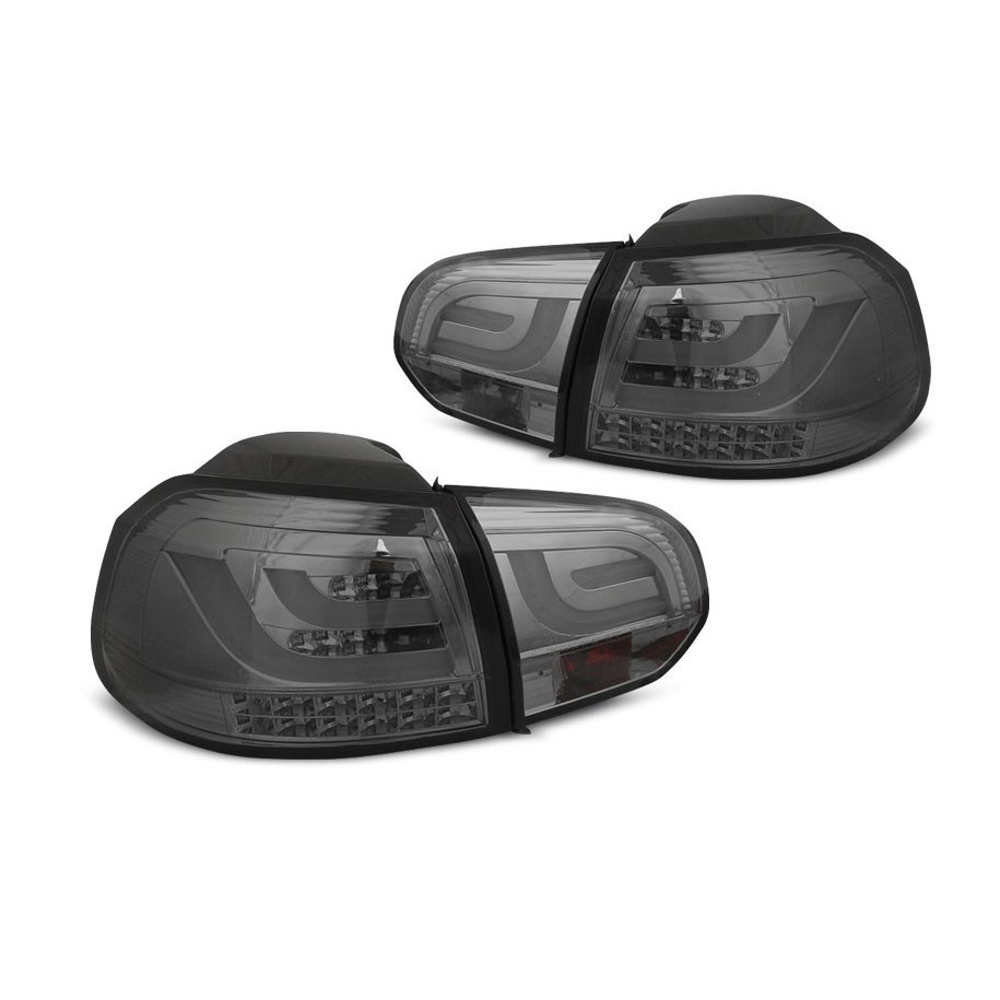 LAMPY TYLNE DIODOWE VW GOLF VI 6 2008-12 SMOKE LED BAR