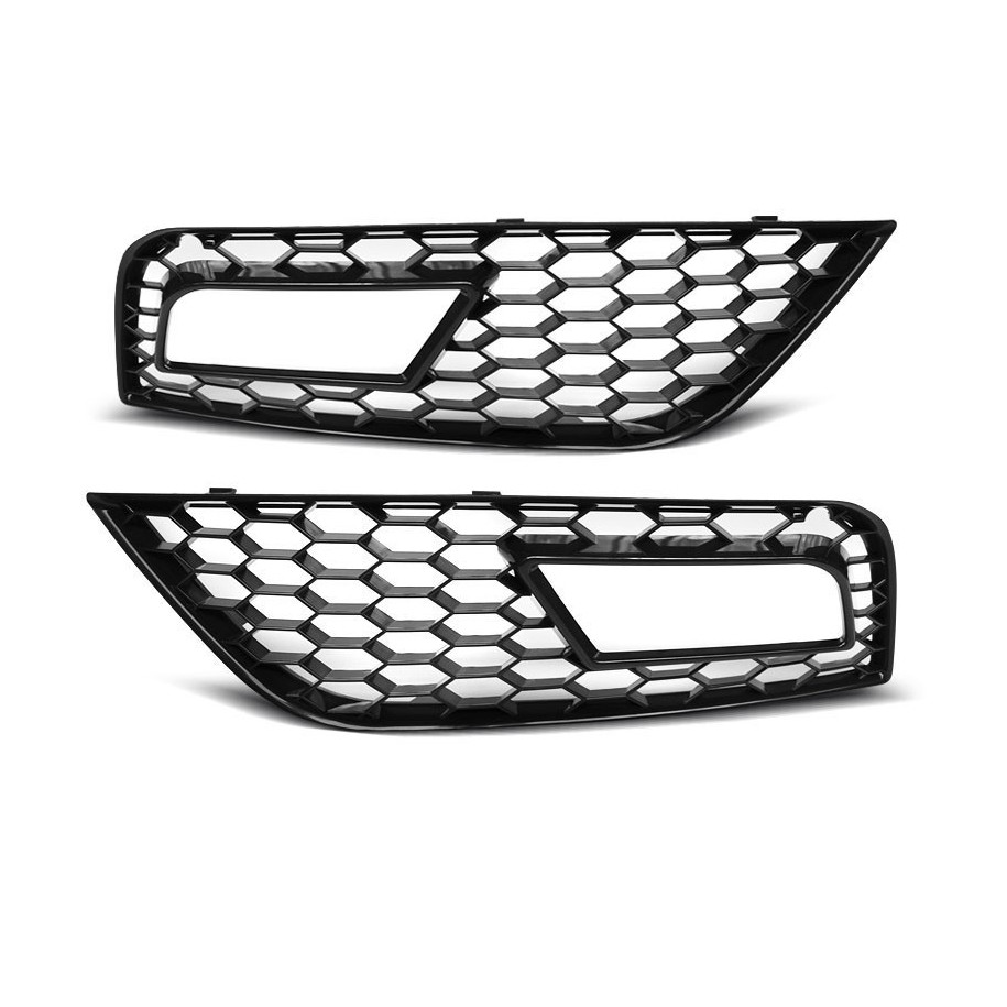 RAMKI HALOGENÓW AUDI A4 B8 11-15 BLACK GLOSSY