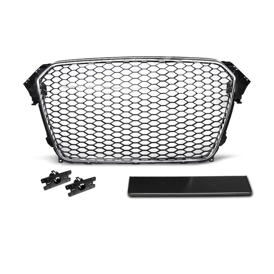 ATRAPA GRILL AUDI A4 B8 11-15 SPORT CHROME BLACK