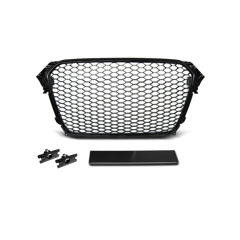 ATRAPA GRILL AUDI A4 B8 2011-2015 GLOSSY BLACK