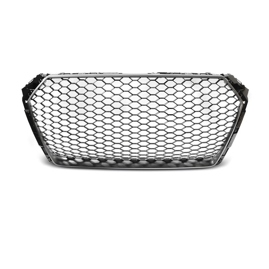 ATRAPA GRILL AUDI A4 B9 15-19 SPORT MATT SILVER