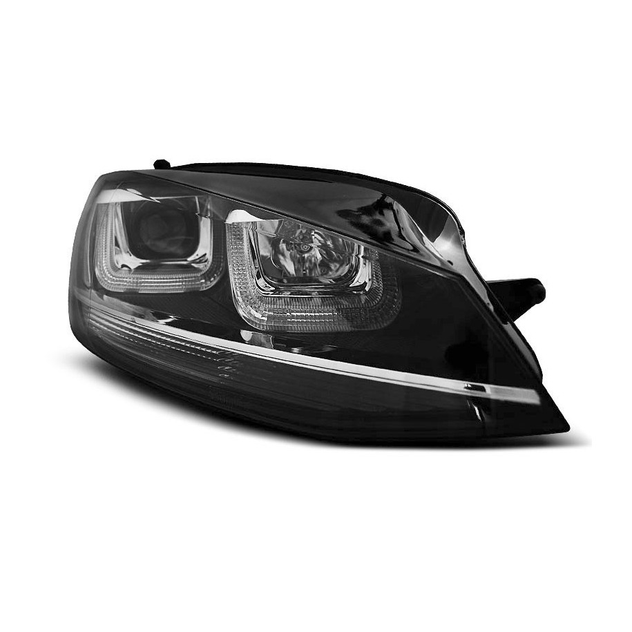 LAMPY REFLEKTORY VW GOLF VII 7 12-17 BLACK LED DRL
