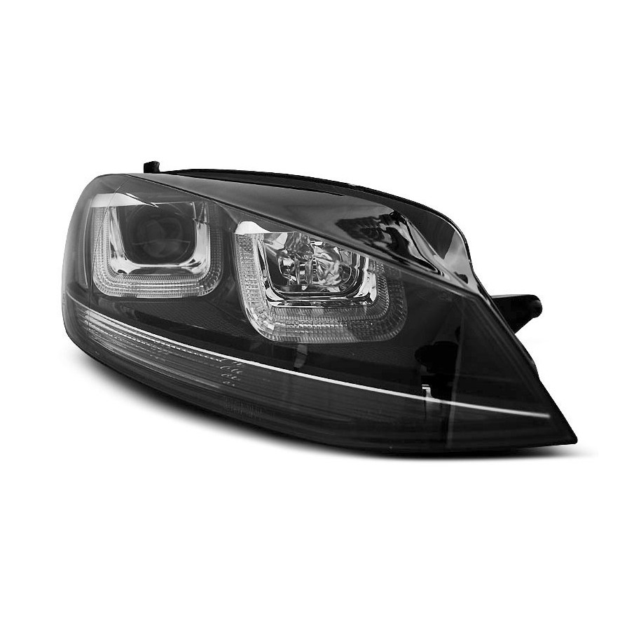LAMPY REFLEKTORY VW GOLF VII 7 12-17 BLACK LED DRL