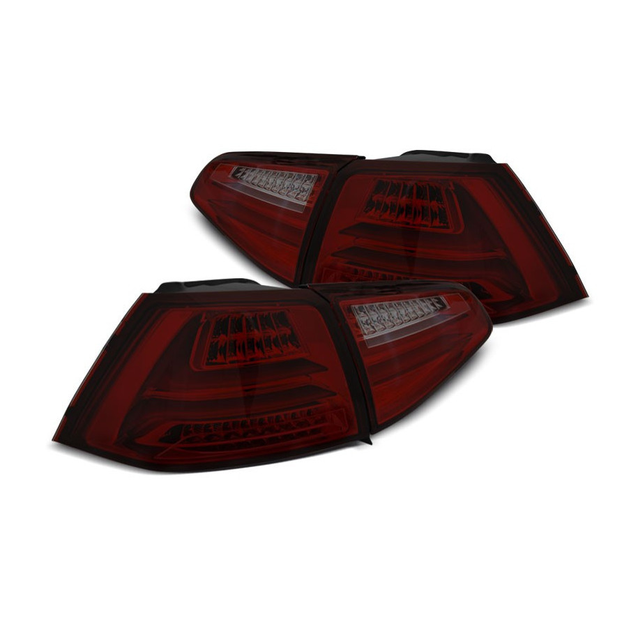 LAMPY DIODOWE VW GOLF VII 7 2013-17 RED SMOKE LED BAR