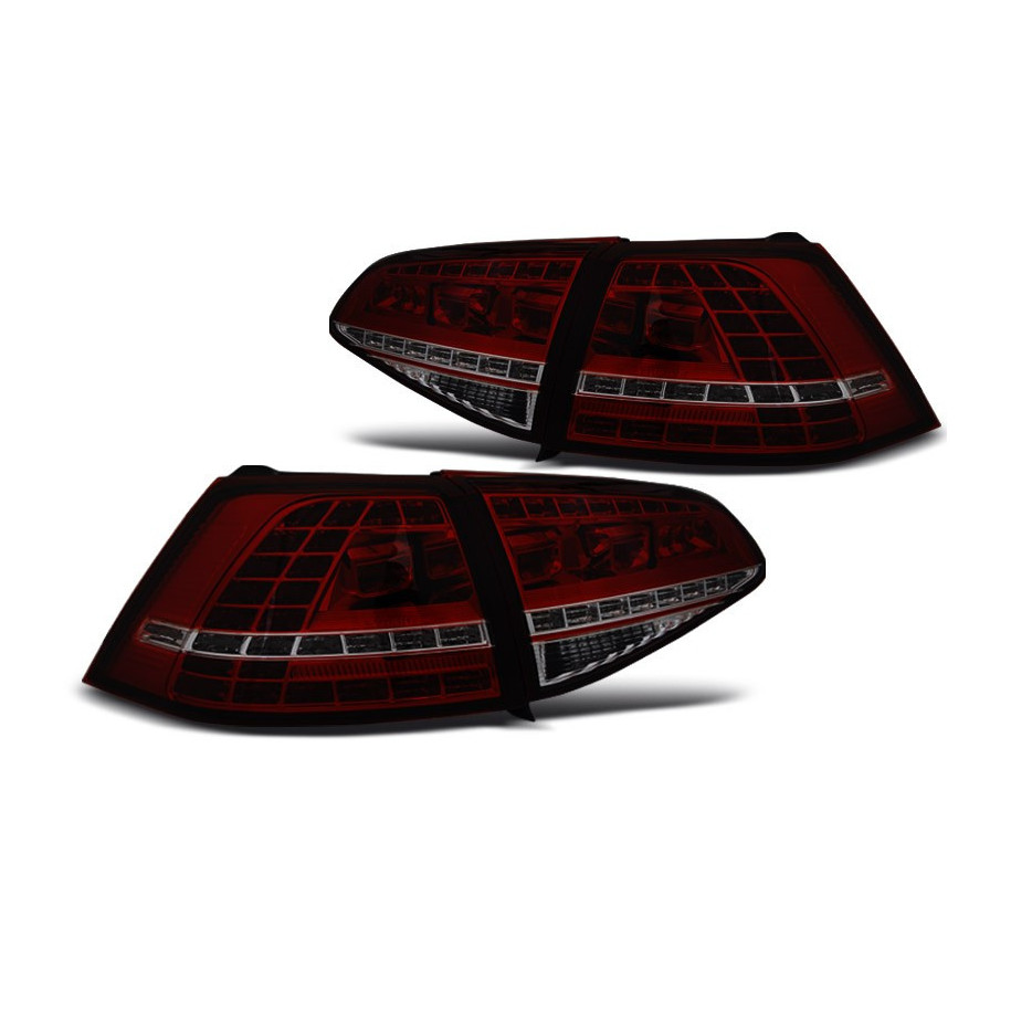 LAMPY DIODY VW GOLF 7 VII 2013-17 RED SMOKE LED DTS