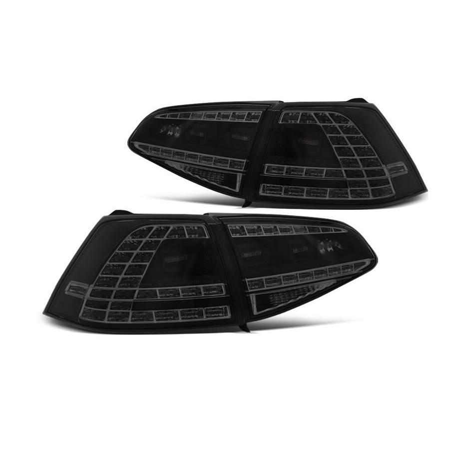 LAMPY DIODOWE VW GOLF 7 VII 2013-17 BLACK SMOKE LED DTS