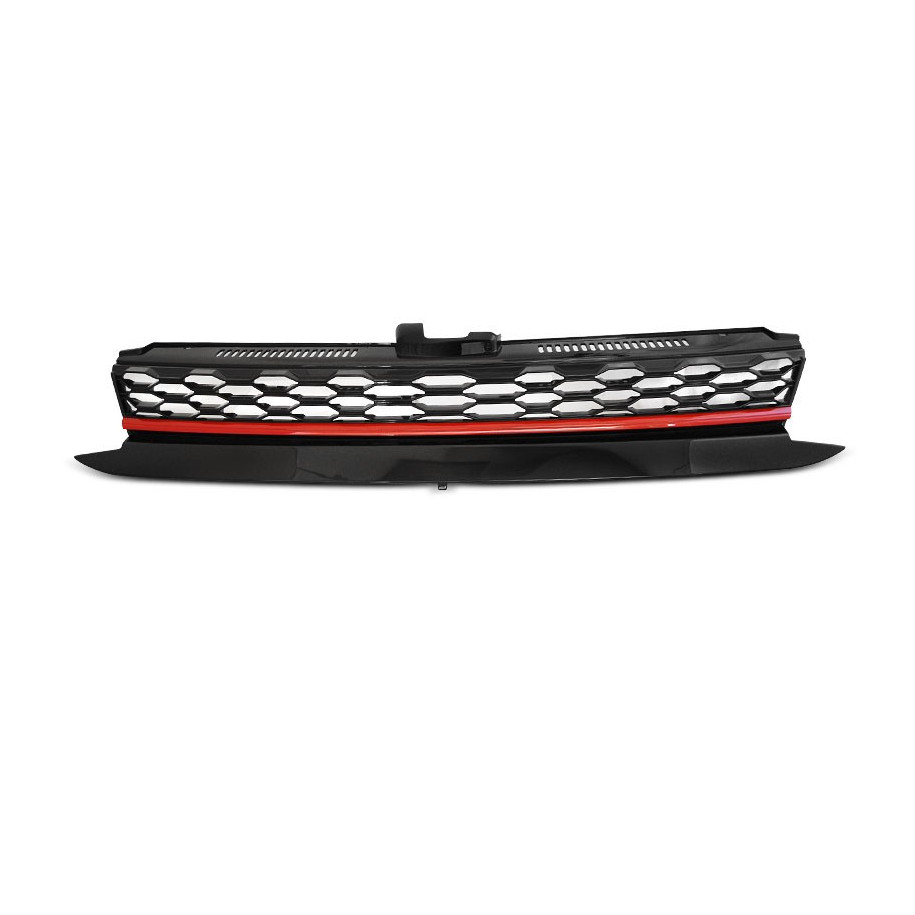 ATRAPA GRILL VW GOLF VII 7 17- GTI STYLE BLACK RED