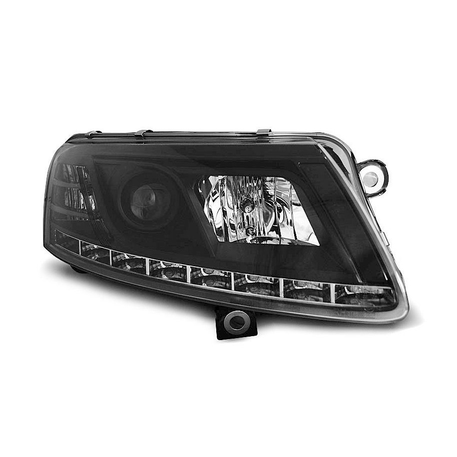 LAMPY REFLEKTORY AUDI A6 C6 04-08 LED BLACK DIODY