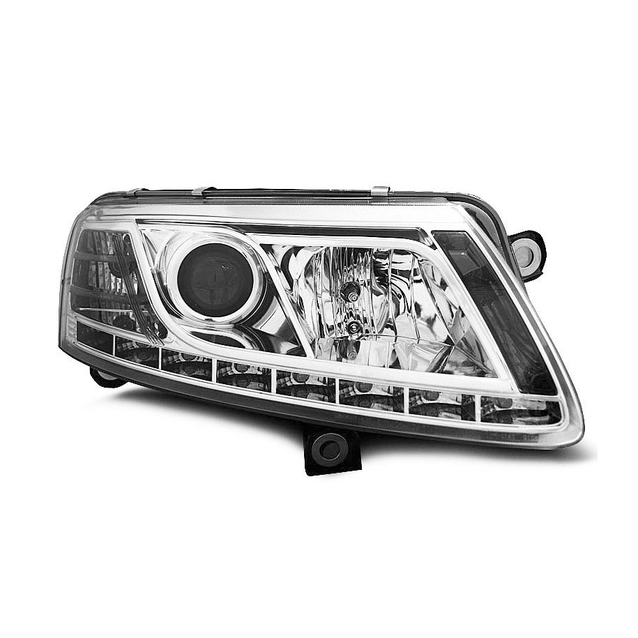 LAMPY REFLEKTORY AUDI A6 C6 04-08 LED CHROME DIODY