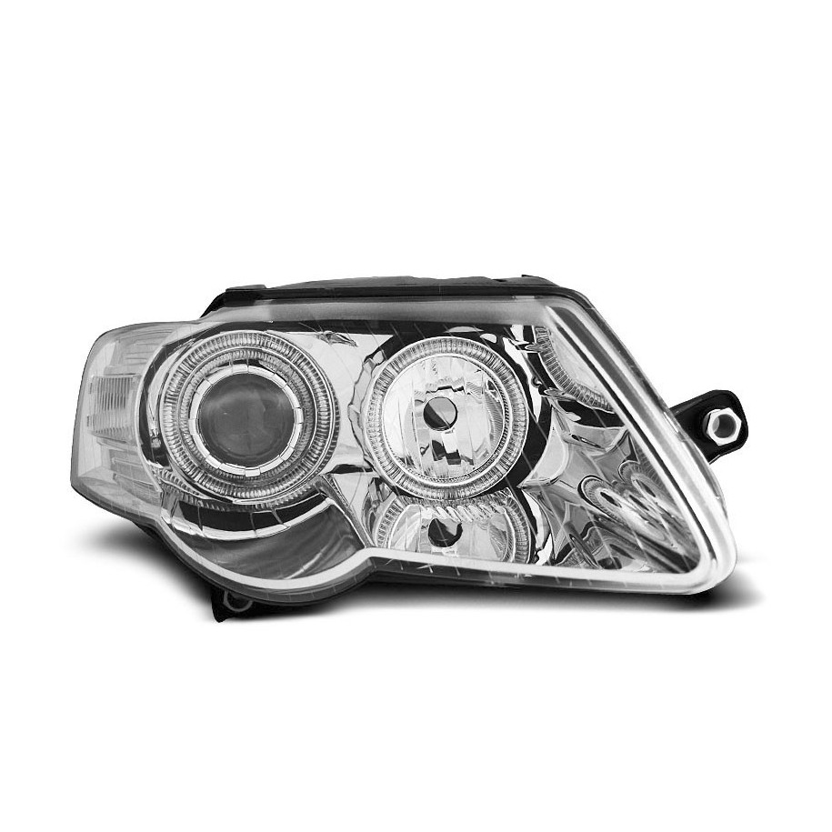 LAMPY PRZEDNIE VW PASSAT B6 2005-10 RINGI CHROM RHD/LHD