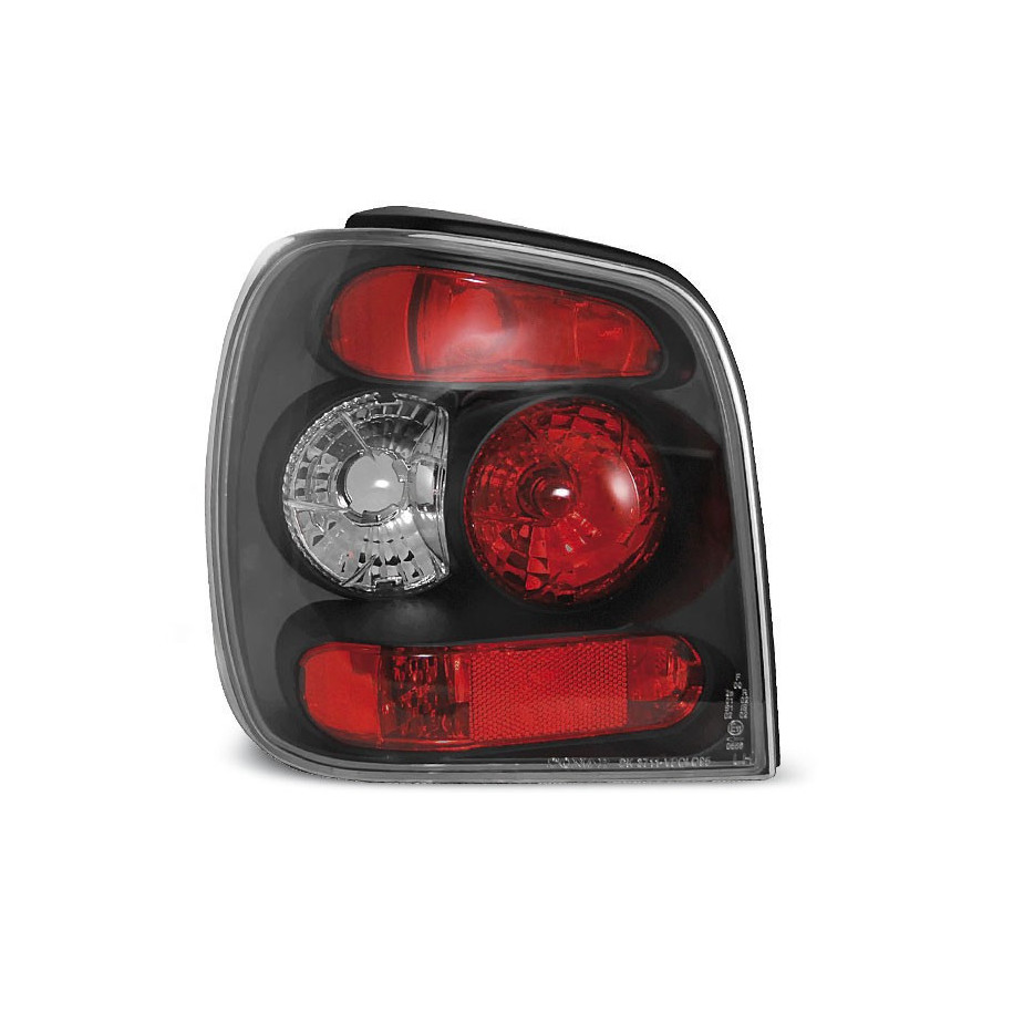 LAMPY TYLNE VW POLO 6N HB 1994-99 BLACK TUNING