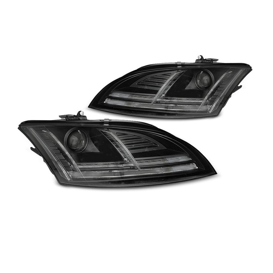 LAMPY AUDI TT 10-14 8J BLACK LED XENON DRL AFS
