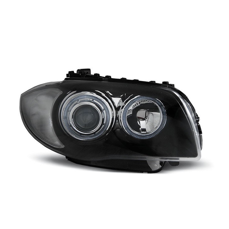 LAMPY REFLEKTORY BMW E87 E81 2004-11 RINGI BLACK