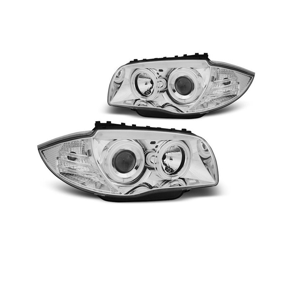 LAMPY REFLEKTORY BMW E87 E81 04-11 CCFL CHROME