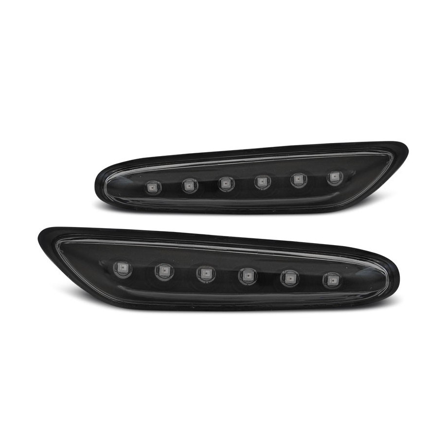 MIGACZE BOCZNE BMW E46 01-05 BLACK LED