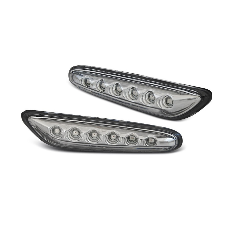 MIGACZE BOCZNE BMW E46 E60 E90 CHROME LED