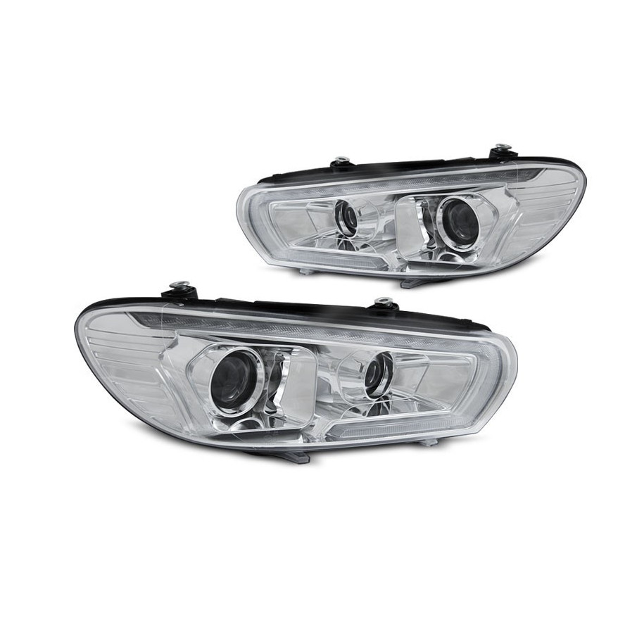LAMPY REFLEKTORY VW SCIROCCO 2008-14 TUBE LED CHROM DTS DRL