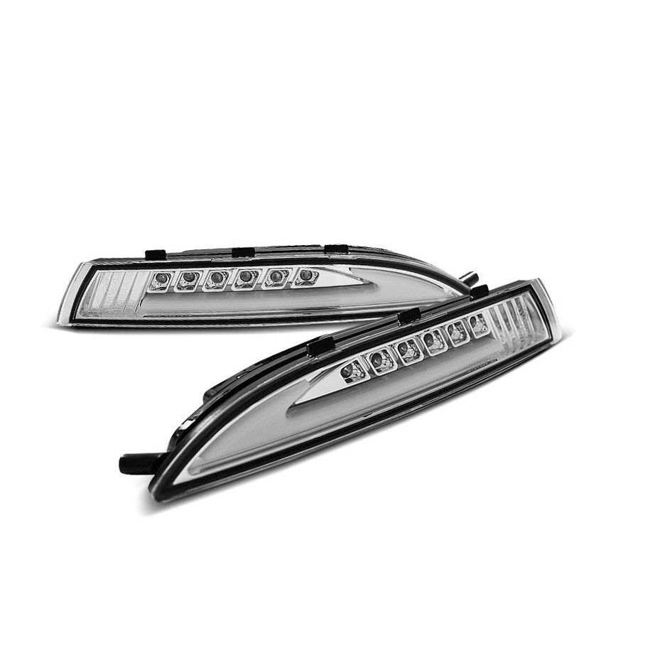 MIGACZE + POZYCJA VW SCIROCCO 2008-14 TUBE LED CHROM