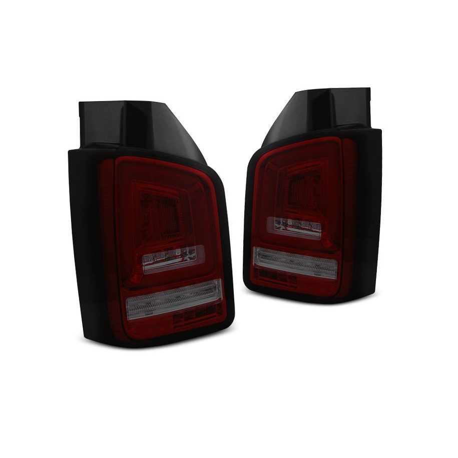 LAMPY DIODOWE VW T5 10-15 RED SMOKE FULL LED DTS