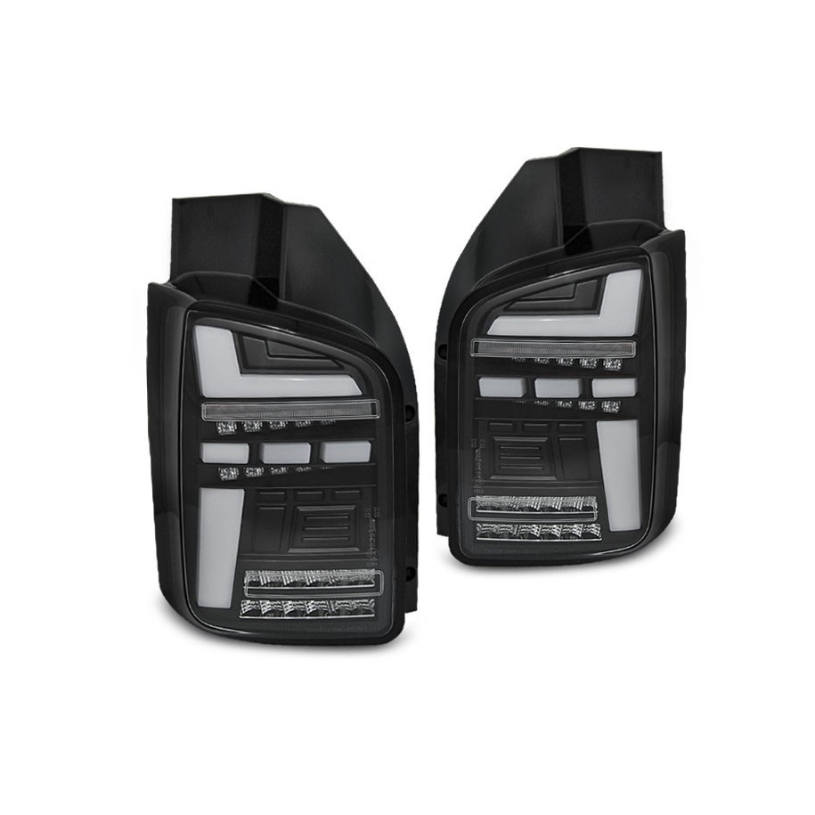 LAMPY DIODOWE VW T5 2010-15 BLACK FULL LED DTS