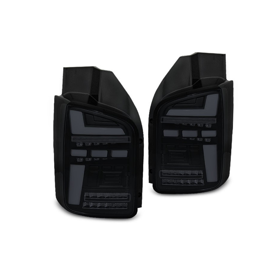 LAMPY DIODOWE VW T5 2010-15 BLACK SMOKE FULL LED DTS