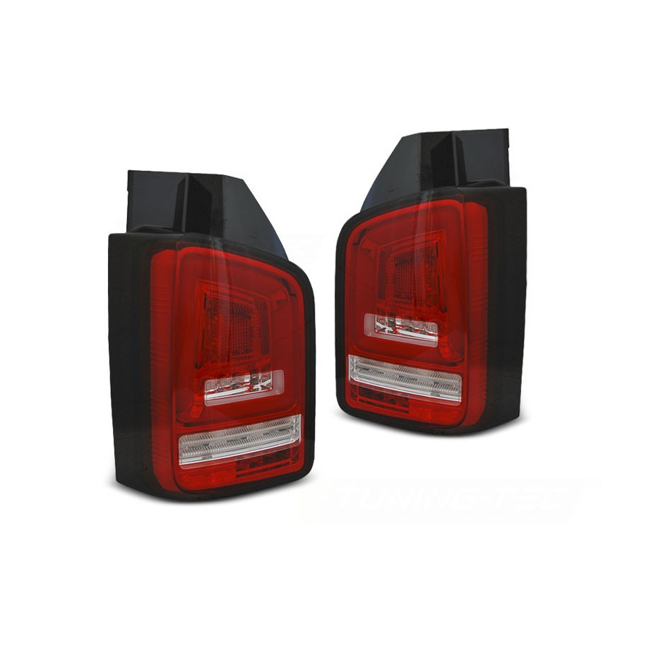 LAMPY DIODOWE TYLNE VW T6 2015-19 RED WHITE LED BAR DTS TRANSPORTER