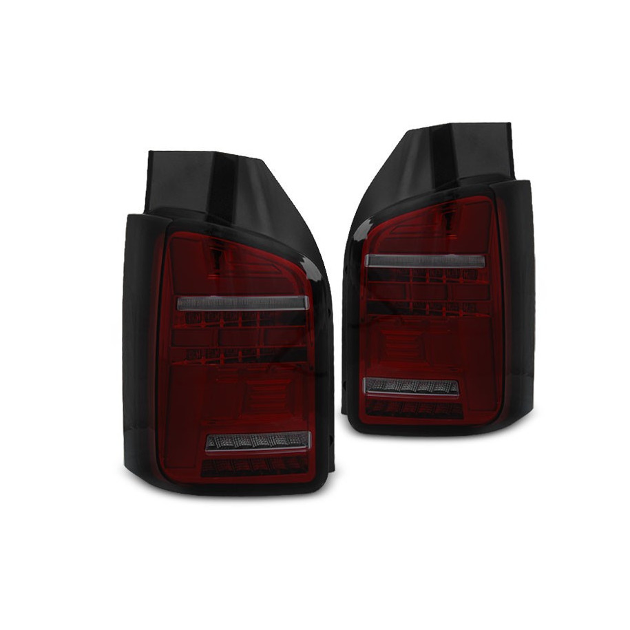 LAMPY DIODOWE VW T6 2015-19 RED SMOKE FULL LED DTS