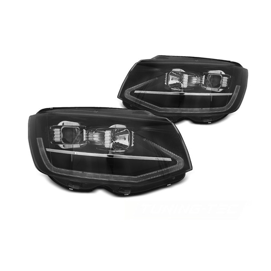 LAMPY REFLEKTORY VW T6 2015-19 BLACK TUBE LED DTS