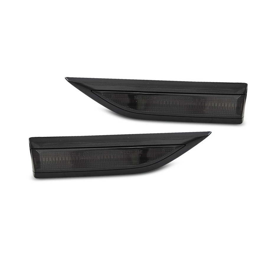MIGACZE BOCZNE VW T6 2015-19 BLACK SMOKE LED DTS